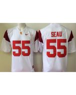Trojans #55 Junior Seau White Limited Stitched NCAA Jersey