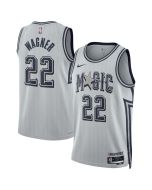 Unisex Orlando Magic #22 Franz Wagner Silver 2024/25 Swingman City Edition Player Jersey (Silver)