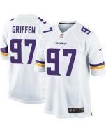 Vikings #97 Everson Griffen White Youth Stitched NFL Elite Jersey