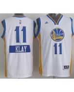 Warriors #11 Klay Thompson White 2014-15 Christmas Day Stitched NBA Jersey
