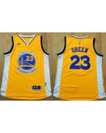 Warriors #23 Draymond Green Gold Stitched NBA Jersey