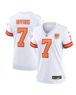 Women's '76 Tampa Bay Buccaneers #7 Bucky Irving White 50th Season Game Jersey
