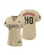 Women's Arizona Diamondbacks #40 Madison Bumgarner Cream 2023 World Series City Connect Stitched Baseball Jersey(Run Small)