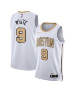 Women's Boston Celtics #9 Derrick White White 2025/26 Swingman City Edition Jersey