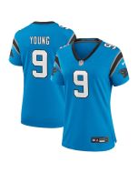 Women's Carolina Panthers #9 Bryce Young Blue Player Jersey
