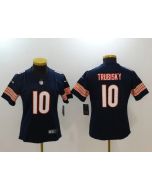 Women's Chicago Bears #10 Trubisky Navy Blue Vapor Untouchable Elite Stitched NFL Jersey