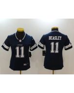Women's Dallas Cowboys #11 Cole Beasley Navy Blue Vapor Untouchable Limited Stitched NFL Jersey