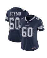 Women's Dallas Cowboys #60 Tyler Guyton Navy 2024 Draft Vapor Limited Stitched Football Jersey(Run Small