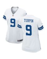 Women's Dallas Cowboys #9 KaVontae Turpin White Stitched Football Jersey(Run Small)