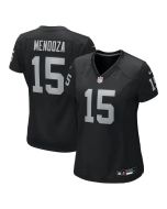 Women's Las Vegas Raiders #15 Fernando Mendoza Black Team Game Player Jersey