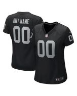 Women's Las Vegas Raiders Black Game Custom Jersey