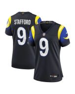 Women's Los Angeles Rams #9 Matthew Stafford Black Rivalries Collection Game Jersey (Black)
