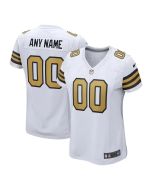 Women's New Orleans Saints White Game Custom Jersey