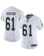Women's Oakland Raiders #61 Rodney Hudson White Vapor Untouchable Limited Stitched NFL Jersey(Run Small)