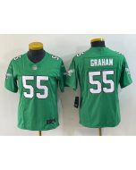 Women's Philadelphia Eagles #55 Brandon Graham Green 2023 F.U.S.E. Stitched Football Jersey(Run Small)