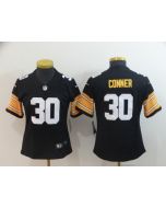 Women's Pittsburgh Steelers #30 James Conner 2018 Black Vapor Untouchable Limited Stitched NFL Jersey