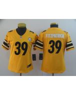 Women's Pittsburgh Steelers #39 Minkah Fitzpatrick Gold Inverted Legend Stitched NFL Jersey(Run Small)