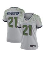 Women's Seattle Seahawks #21 Devon Witherspoon Gray Rivalries Collection Game Jersey (Gray)