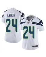 Women's Seattle Seahawks #24 Marshawn Lynch White Vapor Untouchable Limited Stitched NFL Jersey(Run Small)