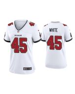 Women's Tampa Bay Buccaneers #45 Devin White 2020 White Stitched Jersey(Run Small)