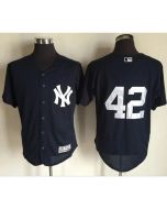 Yankees #42 Mariano Rivera Navy Blue Flexbase Authentic Collection Stitched MLB Jersey