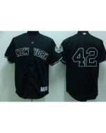 Yankees #42 Mariano Rivera Stitched Black MLB Jersey