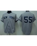 Yankees #55 Hideki Matsui Stitched Grey Youth MLB Jersey