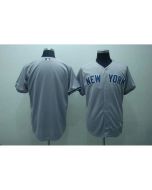 Yankees Blank Stitched Grey MLB Jersey