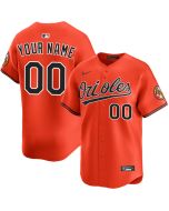 Youth Baltimore Orioles Orange Alternate Limited Custom Jersey