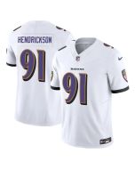 Youth Baltimore Ravens #91 Trey Hendrickson David White Vapor F.U.S.E. Limited Jersey