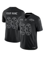 Youth Baltimore Ravens Black 2026 Salute to Service Vapor F.U.S.E. Limited Custom Jersey