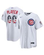 Youth Chicago Cubs White 2026 All-Star Edition Stars & Stripes Stadium Custom Jersey (White)