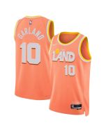 Youth Cleveland Cavaliers #10 Darius Garland Orange 2025/26 Swingman City Edition Jersey (Orange)