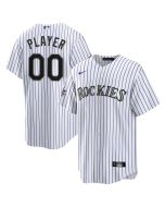 Youth Colorado Rockies White 2025 MLB All-Star Game Home Custom Replica Jersey (White)