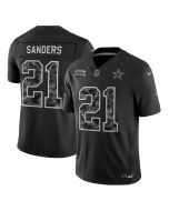 Youth Dallas Cowboys #21 Deion Sanders Black 2026 Salute to Service Vapor F.U.S.E. Limited Jersey