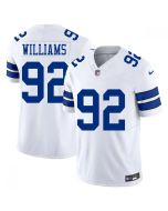 Youth Dallas Cowboys #92 Quinnen Williams Esch White Color Rush Vapor Limited Stitched Jersey (Style 2)