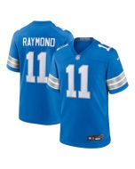 Youth Detroit Lions #11 Kalif Raymond Blue Team Game Jersey