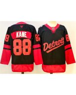 Youth Detroit Red Wings #88 Patrick Kane Black 2024-25 Stitched Jersey