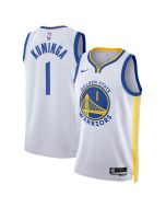 Youth Golden State Warriors #1 Jonathan Kuminga White Swingman Association Edition Jersey