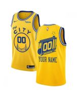 Youth Golden State Warriors Gold City Classic Edition Stitched NBA Jersey