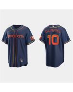 Youth Houston Astros #10 Yuli Gurriel 2022 Navy City Connect Stitched Jersey