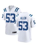 Youth Indianapolis Colts #53 CJ Allen White 2026 NFL Draft Game Jersey (White)