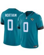 Youth Jacksonville Jaguars #0 Michael Wortham Teal 2026 NFL Draft Vapor F.U.S.E. Limited Jersey (Teal)