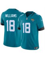Youth Jacksonville Jaguars #18 C.J. Williams Teal 2026 NFL Draft Vapor F.U.S.E. Limited Jersey (Teal)
