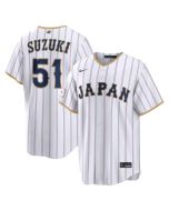 Youth Japan Baseball #51 Seiya Suzuki White 2026 World Baseball Classic Home Stadium Jersey (White)