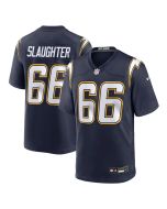 Youth Los Angeles Chargers #66 Jake Slaughter Navy 2026 NFL Draft Game Jersey