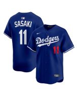Youth Los Angeles Dodgers #11 Roki Sasaki Royal Cool Base Jersey