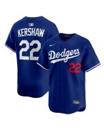 Youth Los Angeles Dodgers #22 Clayton Kershaw Royal Cool Base Jersey