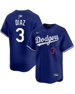Youth Los Angeles Dodgers #3 Edwin Diaz Royal Home Limited Jersey