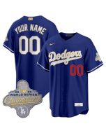 Youth Los Angeles Dodgers Custom Royal 2026 Alternate Gold Collection Stadium Jersey